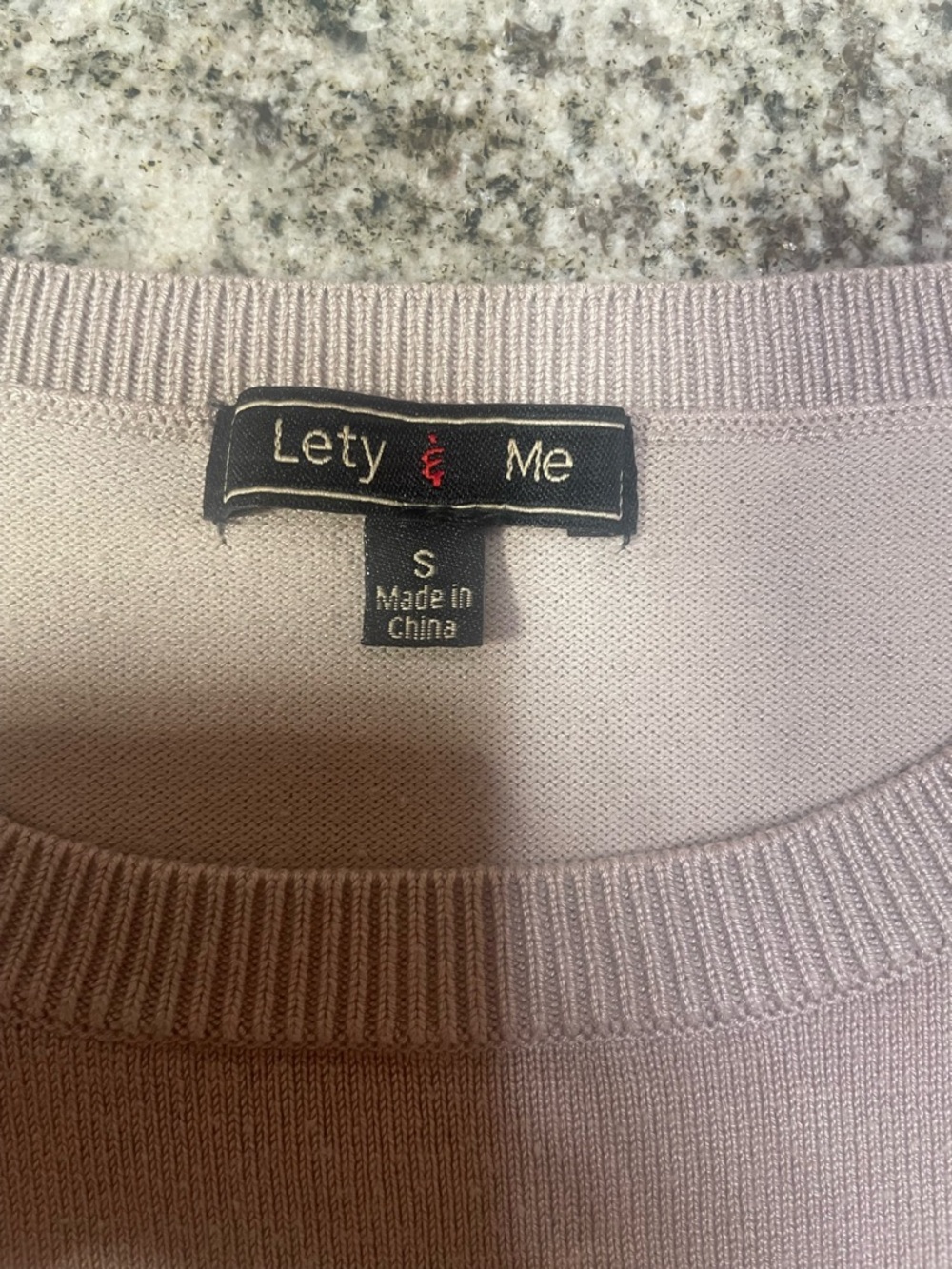 Taupe Crewneck Sweater with Side Button Detail - Picture 2 of 3